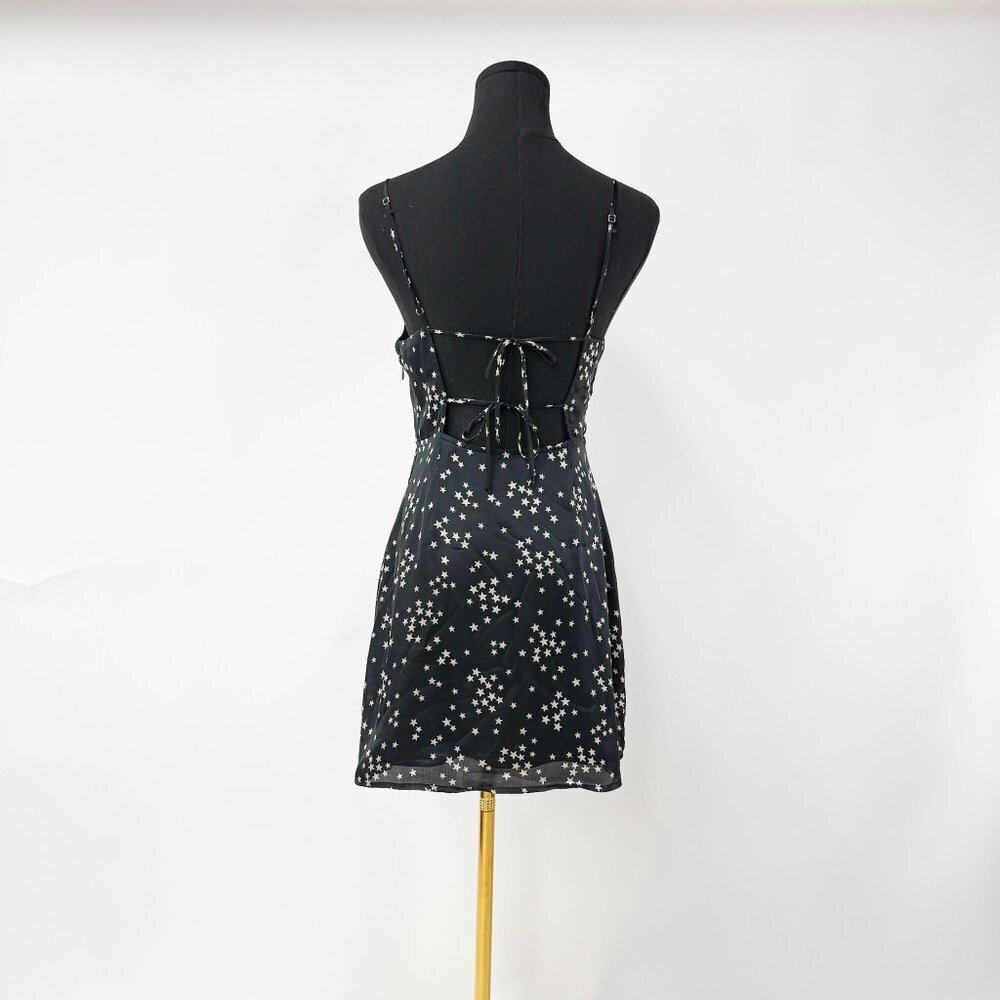 BRAND NEW WITHOUT TAGS COTTON CANDY LA SATIN STAR DRESS SUMMER MINI DRESS - Picture 4 of 7